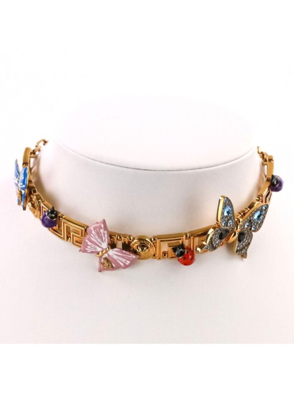 Versace Dua Lipa Collaboration Butterfly Chain Necklace Choker Gold